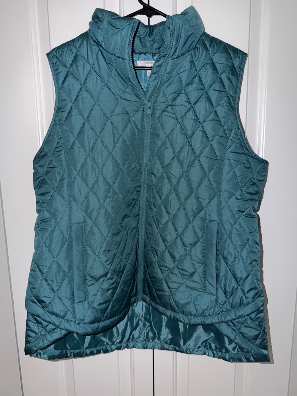 Maurices Teal Quilted Sleeveless Puffer Vest